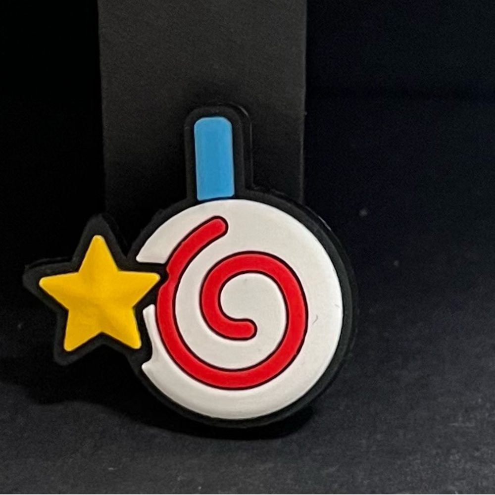 Kids' Star and Swirl Shoe Charm - Red, White, Blue for Crocs New (2 for $5)